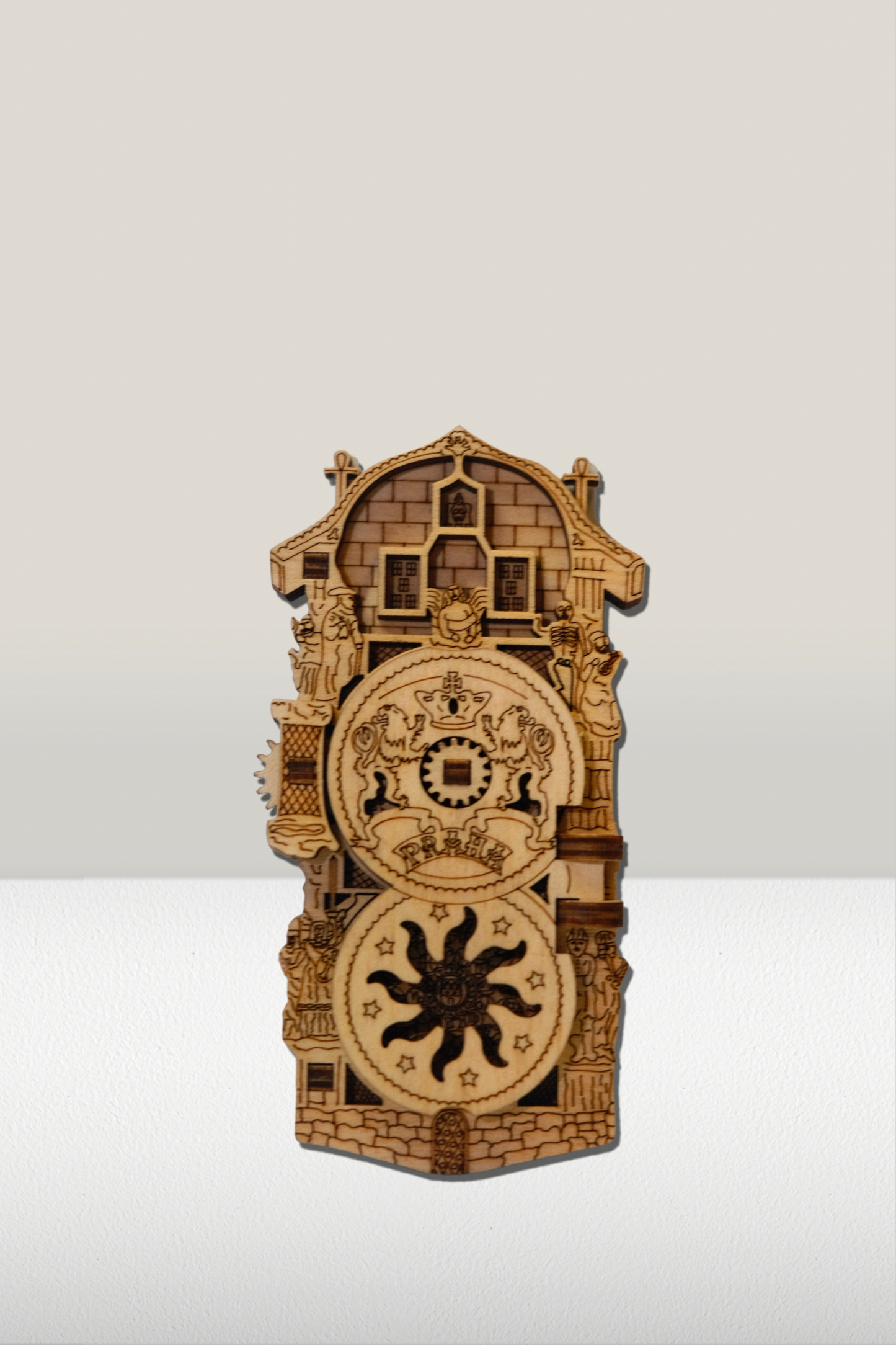 Prague Astronomical Clock Magnetic 3D Fridge Magnet Souvenir